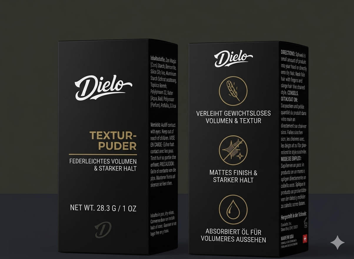 DIELO Powder Wax – Sofort Volumen & Matte Textur